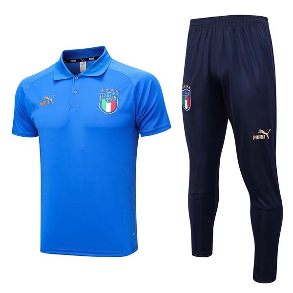 Polo Italia Conjunto Completo 2023-2024 Azul 4